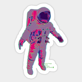 VHS Astronaut Sticker